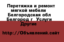 Перетяжка и ремонт мягкой мебели. - Белгородская обл., Белгород г. Услуги » Другие   